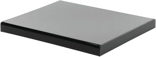 HUBERT Display Riser Modular Black Acrylic Riser - 12"L x 9 3/4"W x 1"H
