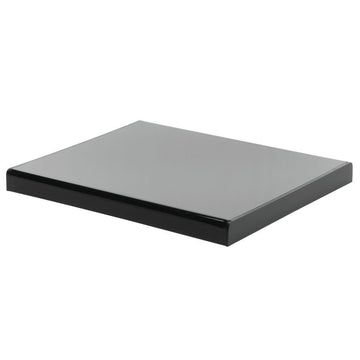 Display Riser Modular Black Acrylic Riser - 12"L x 9 3/4"W x 1"H by HUBERT – Plastic, Black, Model AR1UB