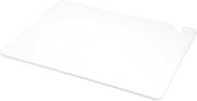 San Jamar Cut-N-Carry Cutting Board With Molded-In Ruler, Plastic Chopping Board for Kitchen, 18" x 24" x 0.5", 6 Count, White