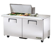 Solid Door Sandwich/Salad Unit by TRUE – Stainless-Steel, Model TSSU-60-15M-B