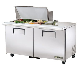 Solid Door Sandwich/Salad Unit by TRUE – Stainless-Steel, Model TSSU-60-15M-B
