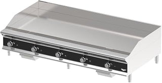 60" Heavy-Duty Gas Griddle w/Manual Controls - 1" Steel Plate, Stainless Steel, Convertible