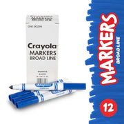 Crayola Blue / 12 Count (Pack of 1) / Chisel Coloring Pens & Markers