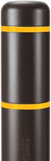 BollardGard 7" x 72" Bollard Cover Brown - Innoplast (Brown Yellow Tape)