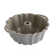 Platinum Bundt Cake Pan - Finishing Tool & Cooling Rack Set by Nordic Ware – Large, 10.0 cups, Aluminum, Silver, Model NW50037K2