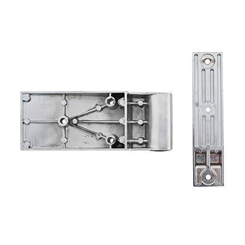 Hinge, Textured Brush Chrome by Kason – Nylon, Chrome, Model 1256-000004
