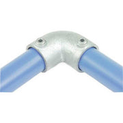 90° Elbow by Kee Safety – Galvanized Iron, Gray, Model 15-9