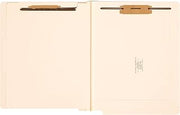 SMEAD End Tab Classification File Folder, 1 Divider, 2" Expansion, Letter Size, Manila, 10 per Box (26825) (Pack of 5)
