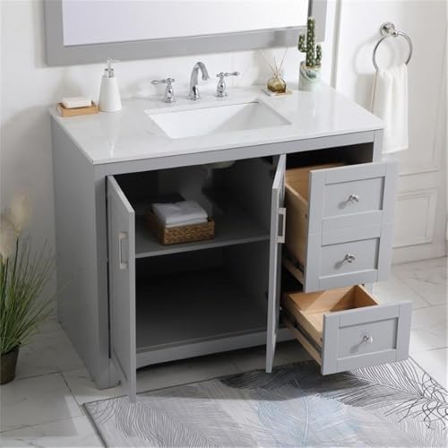 Elegant Decor 42" - Single / Grey / Traditional Bathroom Vanities
