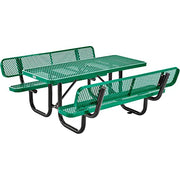 Global Industrial Green / 72"L x 83"W x 33"H / Industrial Picnic Tables