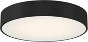 49960LEDDCS-BL/ACR Como - 17W 1 3CCT LED Flush Mount-4 Inches Tall and 13.75 Inches Wide, Finish Color: Black