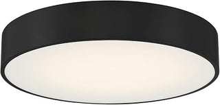 49960LEDDCS-BL/ACR Como - 17W 1 3CCT LED Flush Mount-4 Inches Tall and 13.75 Inches Wide, Finish Color: Black