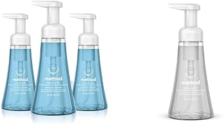 Method Foaming Hand Soap, Sea Minerals and Sweet Water Scents, Paraben-Free, 3 Pack of 10 oz and 1 Pack of 10 oz