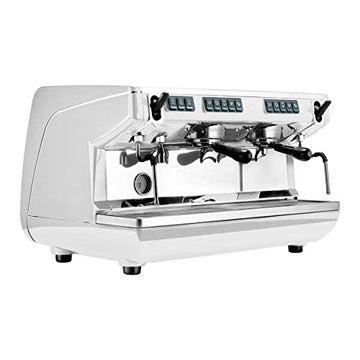 Appia Life Auto Volumetric 2 Group Espresso Machine by Nuova Simonelli – 11 liters, Plastic, Black, White, Model APPLIFEVOL2-BLACK