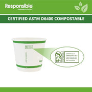 Responsible Products White / 500 / 8 Ounces Cups