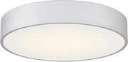 49961LEDDCS-SAT/ACR Como - 24W 1 3CCT LED Flush Mount-4 Inches Tall and 17.75 Inches Wide, Finish Color: Satin