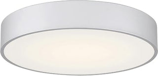 49961LEDDCS-SAT/ACR Como - 24W 1 3CCT LED Flush Mount-4 Inches Tall and 17.75 Inches Wide, Finish Color: Satin