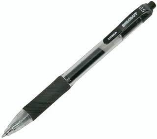 AbilityOne Retractable Gel Pen - Fine Point, Black Ink 7520-01-647-1706: Dozen, 12 Item(s)