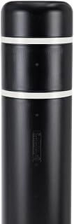 BollardGard 8" x 52" Bollard Cover Black - Innoplast (Black White Tape)