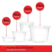 Stock Your Home 32 oz/48 Count / multi-colored / 32.0 ounces Container Sets