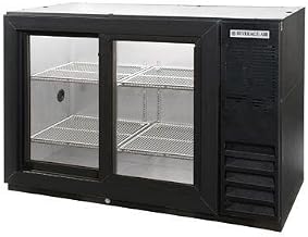 Beverage Air BB48GY-1-S Standard Depth Glass Door Back Bar Cooler in Stainless Steel
