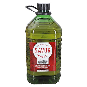 Expeller Pressed Grapeseed Oil by Savor Imports – 1 Gallon, Pack of 4