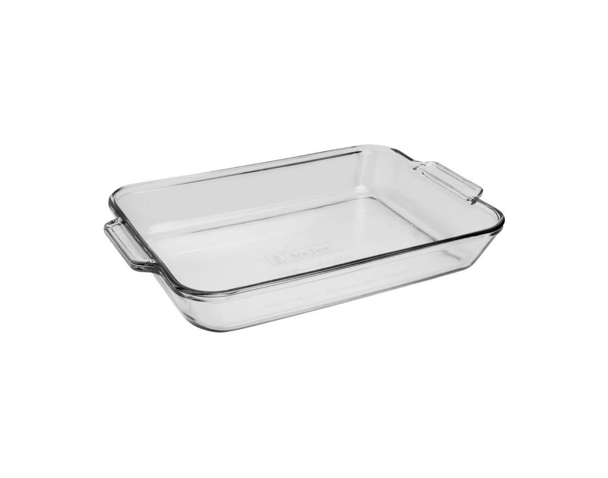 4.8 Quart Rectangular Glass Baking Dish (1 piece by Anchor Hocking – 8-Inch, 4.8 quarts, Glass, Crystal, Model 81938OBL11