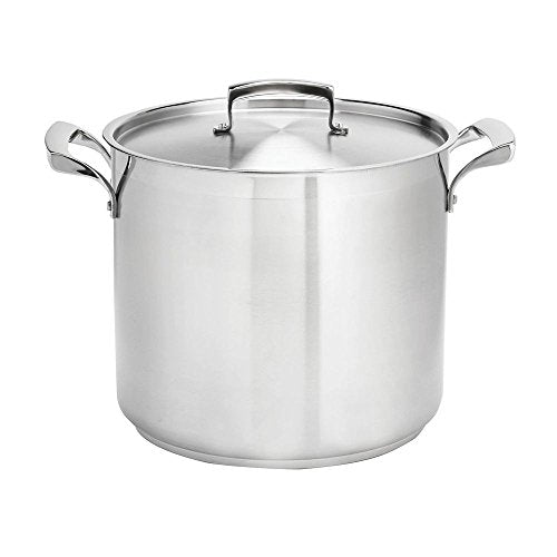 Browne (5723916) 16 qt Stainless Steel Deep Stock Pot by Browne Foodservice – 16 Quarts, Stainless Steel, Silver, Model 57 23916