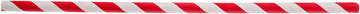 TableCraft – Straws – 7.75" (6mm) – Paper, Red Striped, Wrapped, 500 per Pack (Case of 6 Packs)