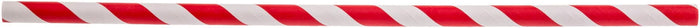 TableCraft – Straws – 7.75" (6mm) – Paper, Red Striped, Wrapped, 500 per Pack (Case of 6 Packs)