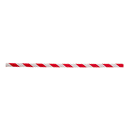 Straws, 7.75" (6mm), Paper, Red Striped, Wrapped, 500 per Pack (Case of 6 Packs) by Tablecraft – 7.75 Inch (6 mm), Paper, Red Striped Wrapped, Model 100125