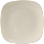 Tuxton China BEH-090C Plate, 9", Square, Rolled Edge, Microwave and Dishwasher Safe, Oven Proof, Fully Vitrified, Ceramic, DuraTux, American White/Eggshell, Pack of 12