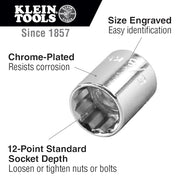 KLEIN TOOLS 13/16-Inch / Multi / 1 Triple Square Drive