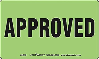 Labelmaster CLB32 Approved Label, 5" x 3" (Pack of 500)