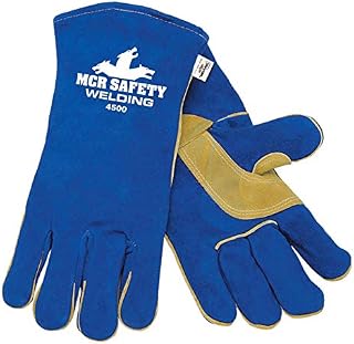 MCR Safety 4500 - Welding, Select Shoulder, Blue, Foam Lined, Wing Thumb - Xlarge 6 Pairs