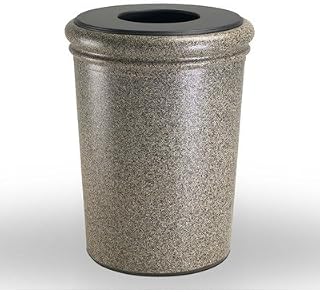 Commercial Zone 50-Gallon StoneTec Waste Container 7209 Color: Riverstone