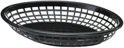 Jumbo Basket, 11.75 x 8 7/8 x 1 7/8", Oval, Black