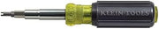 KLEIN TOOLS 32527 Multi-Bit Screwdriver/Nut Driver, 11-in-1 with Phillips, Slotted, Square, and Schrader Bits and Nut Drivers