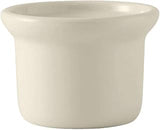 Tuxton China BES-0805 Petite Marmite, 8 oz., 4" Diameter x 2-7/8"H, Round, Microwave and Dishwasher Safe, Oven Proof, Fully Vitrified, Ceramic, DuraTux, American White/Eggshell, Pack of 12