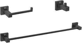Isla 3-Pc Stainless Steel Hardware Set in Black