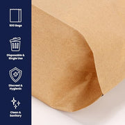 Hospeco 1 Count (Pack of 500) / Brown / Bag Biohazard Waste Disposal Bags