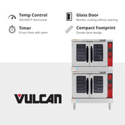 VULCAN Double Deck | 208V / Silver / 14.8 cubic_feet Commercial Ovens