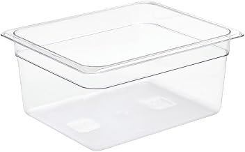 HUBERT Half-Size Clear Polycarbonate Cold Food Pan - 12 4/5" L x 10 3/7" W x 6" D