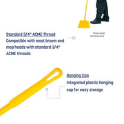 SPARTA Yellow / 1 / 48 inches (Pack of 1) Broom Handles