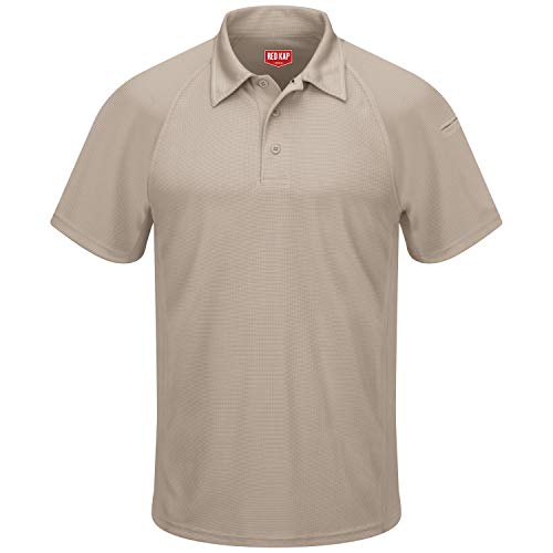 Red Kap 5X-Large / Tan / Big-tall Active Performance Polo Shirt Polos