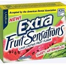 Wrigley Sweet Watermelon Extra Fruit Sensations Gum -- 120 per case.