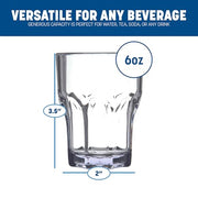 Carlisle FoodService Products 6 Ounces / 24 Pack / Clear Tumblers & Water Glasses