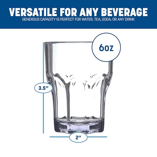 Carlisle FoodService Products 6 Ounces / 24 Pack / Clear Tumblers & Water Glasses