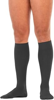 JOBST forMen SoftFit Knee High 15-20 mmHg Compression Socks, Closed Toe, Anthracite, X-Large