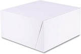 SOUTHERN CHAMPION TRAY 1576 White One-Piece Non-Window Bakery Boxes, Standard, 10 X 10 X 5, Kraft, Paper, 100/Bundle